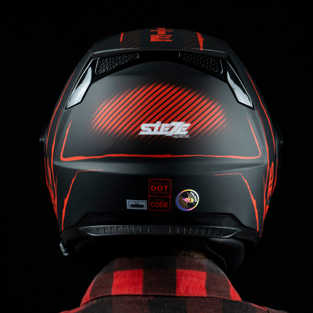CASCO ABATIBLE STORM KRIPTONITE ROJO XL