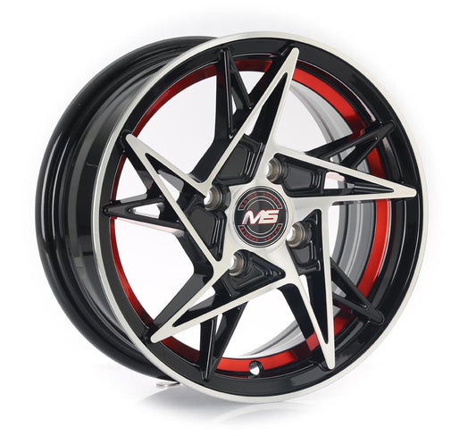 Kit de 2 Rines 13 5.5 4X100 Ms 1431 BM RED LINE