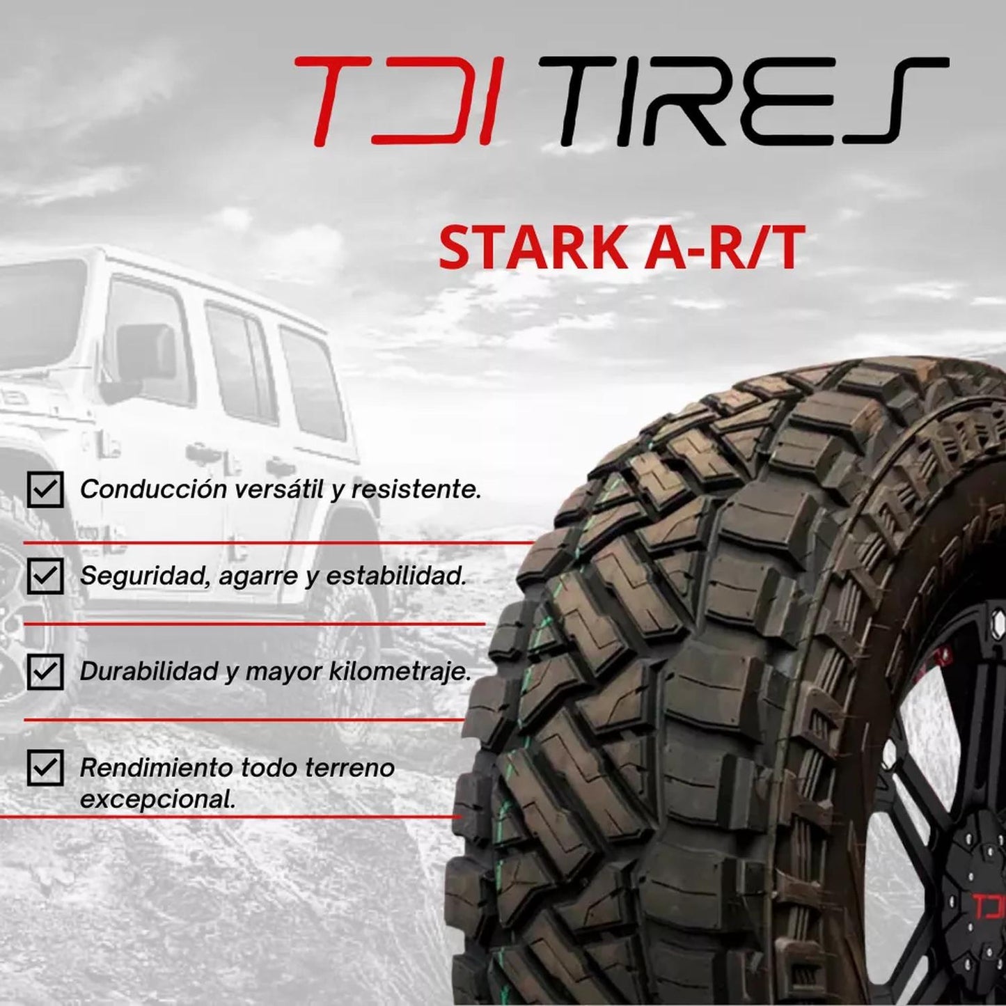 Llanta TDI Tires Stark A-R/T 275/55R20 117 T