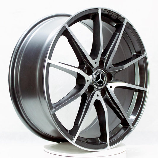 Kit de 2 Rin 19 9 5X112 Saxo Mb5015 Prog GUNMETALMF ET45 CB