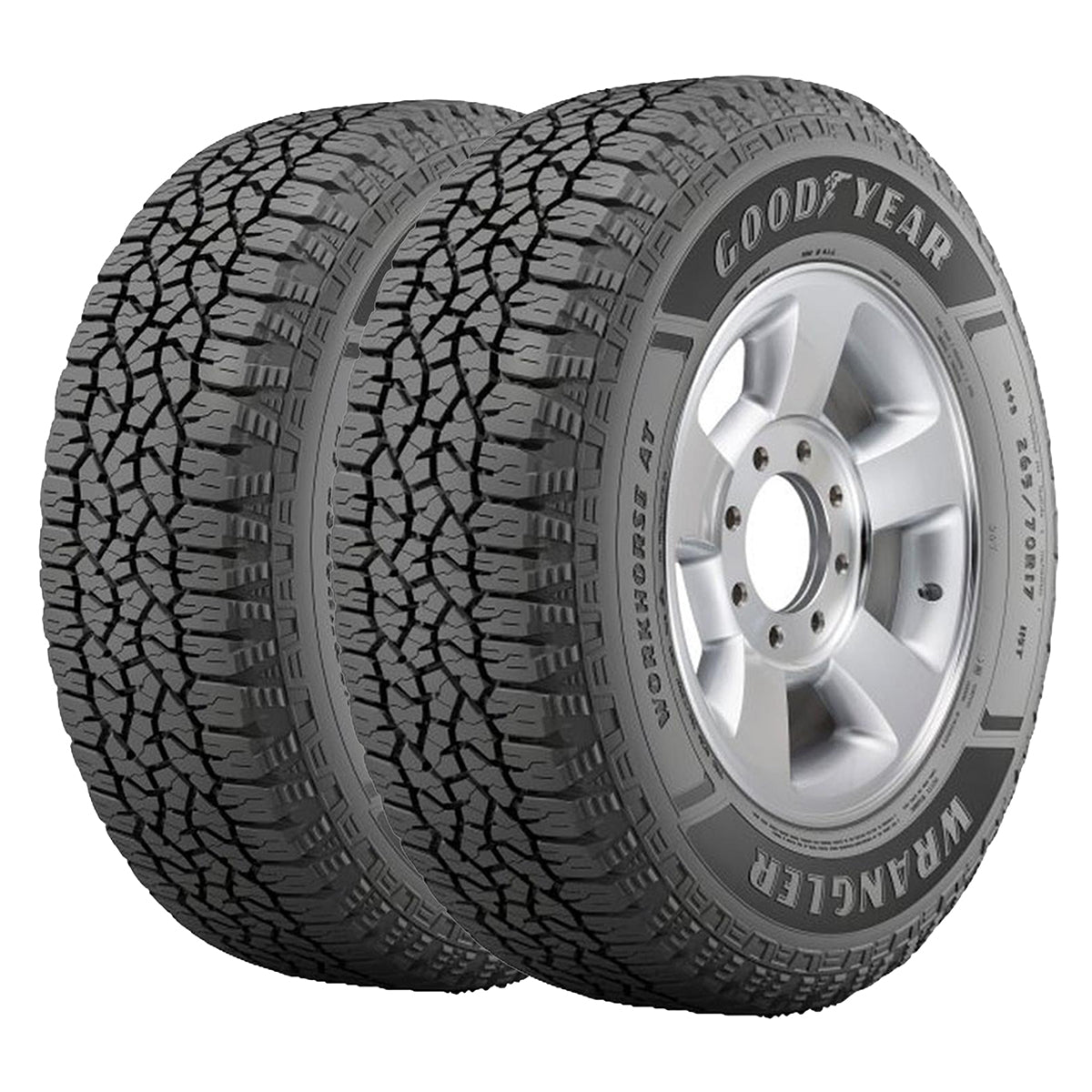 Kit de 2 Llantas P 235/70 R16 109T A A Goodyear Wrangler Workhorse At